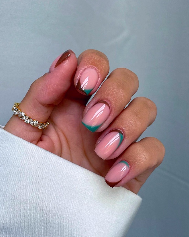 Short square fall nails with short squoval nails fall and minimal nail art short nails in fall nail designs acrylic square dip