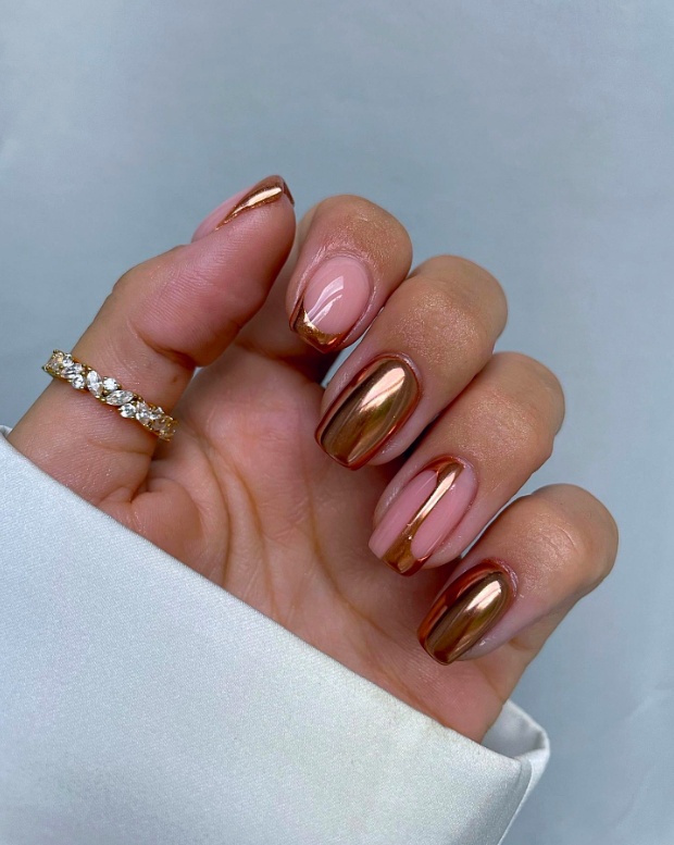 Minimal nail art short nails fall design with fall season nails short in simple autumn nails short square inspo