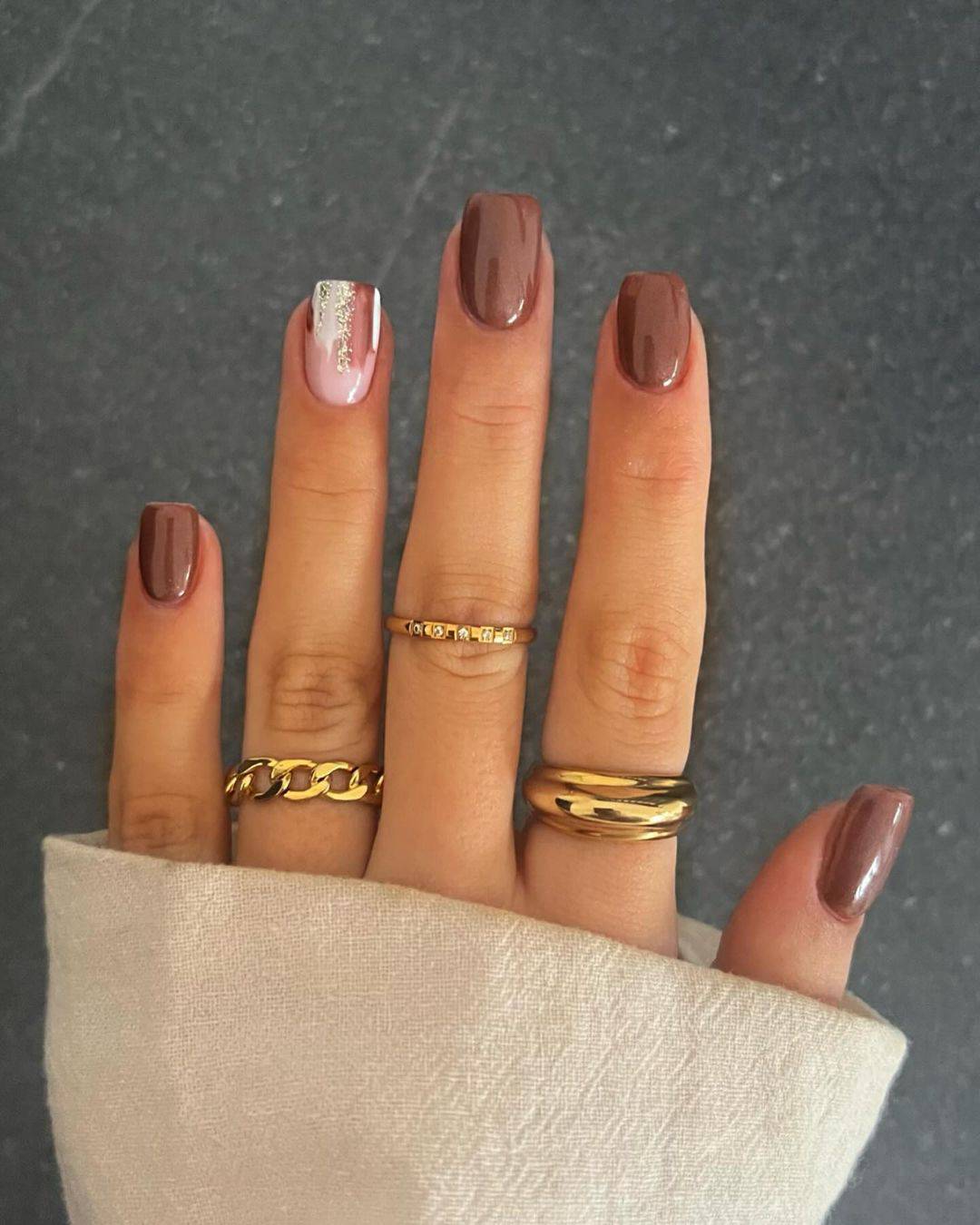 Short gel nails fall 2026 with halloween nails simple november nails almond acrylic