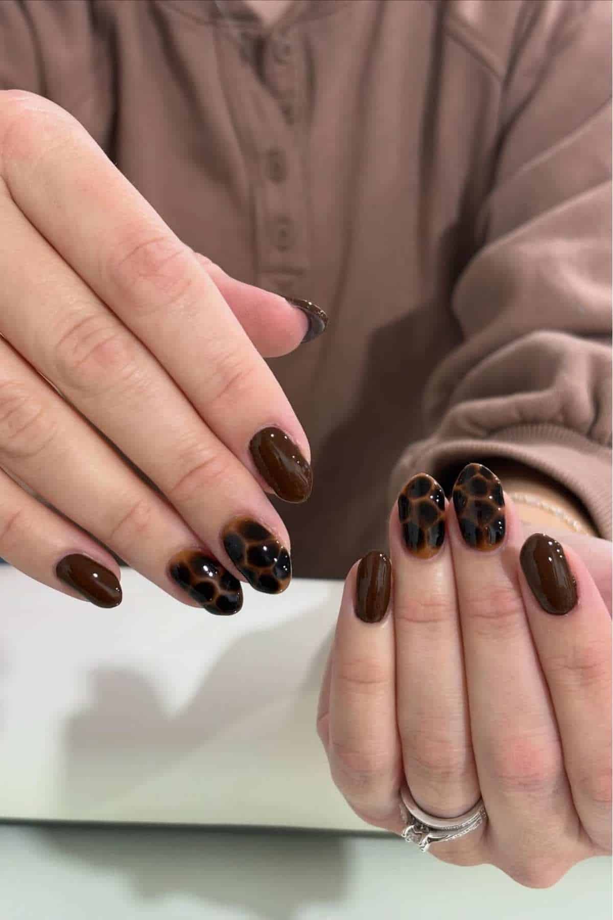 Short nails for fall with neutral fall nails november nails colors for