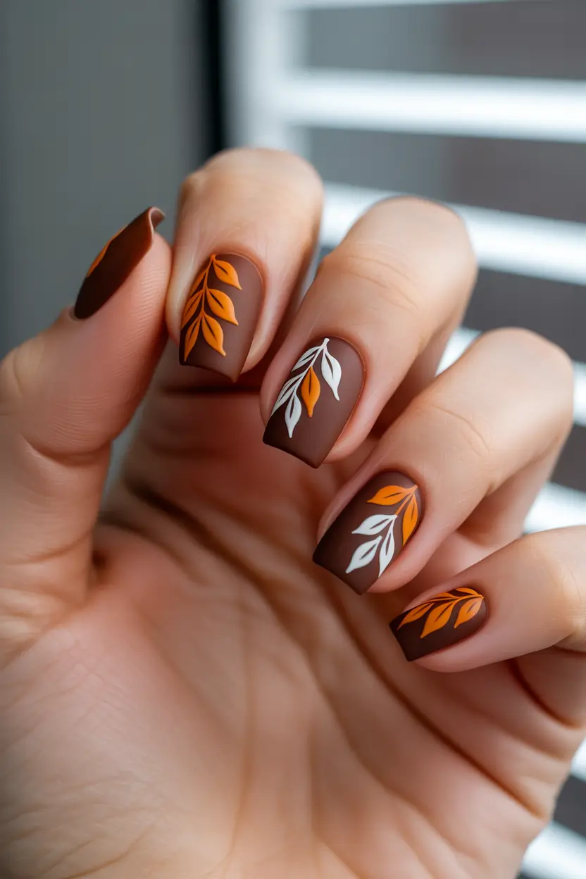 Fall manicure ideas for short nails with fall short square nails fall nail ideas almond shape coffin