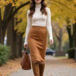 fall skirt outfits inspiration look 1