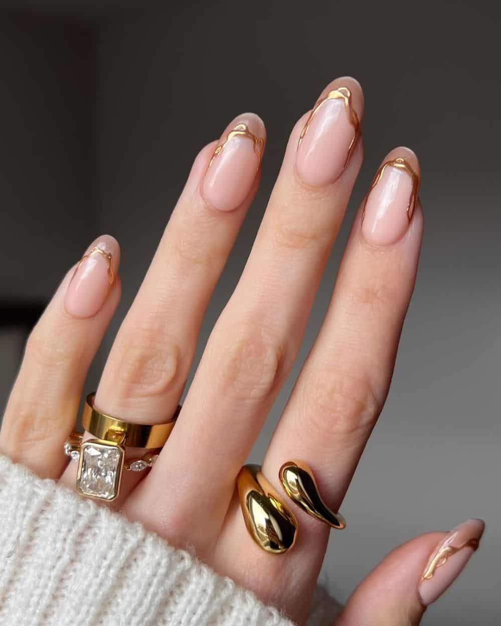 Christmas gel nails, gel x nails tutorial, vacation nails, builder gel nail art, bordeaux, neutral