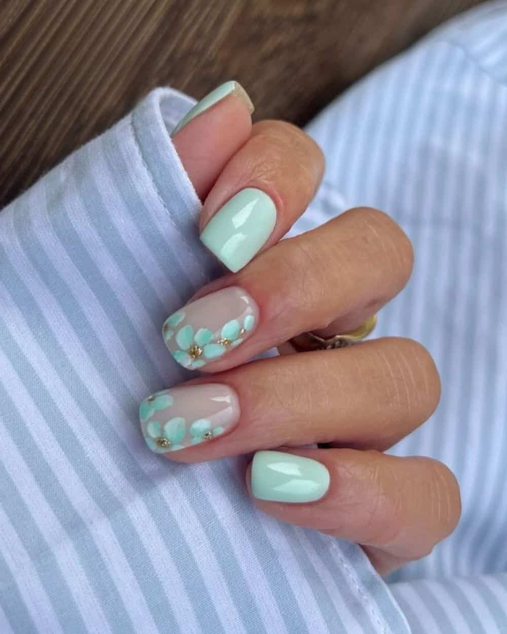 Purple gel nails, gel overlay nails natural short, simple toe nails, blooming, square