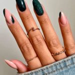 green nails inspiration look 1