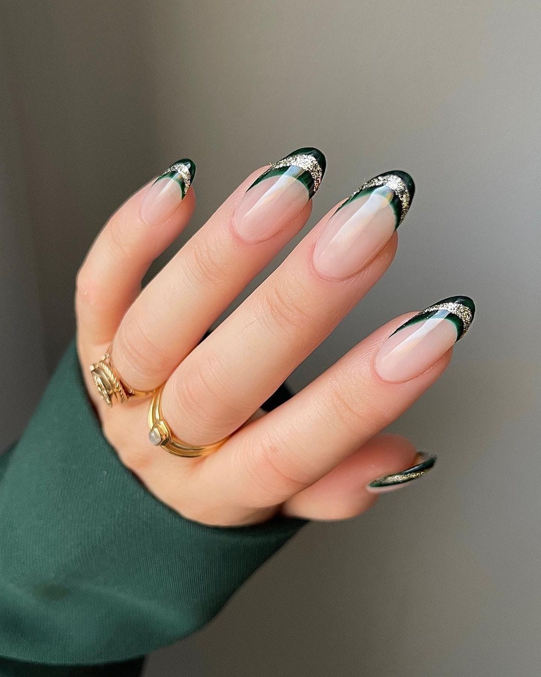 light green nails, green and white nails, emerald green acrylic nails, green nail art, pastel mint nails, jade and gold nails, pastel, funky, pink and