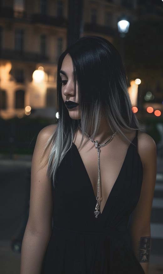 color blocking hair ideas, winter hair color ideas for brunettes, ash blonde hair, cute hair color ideas, cool, halloween