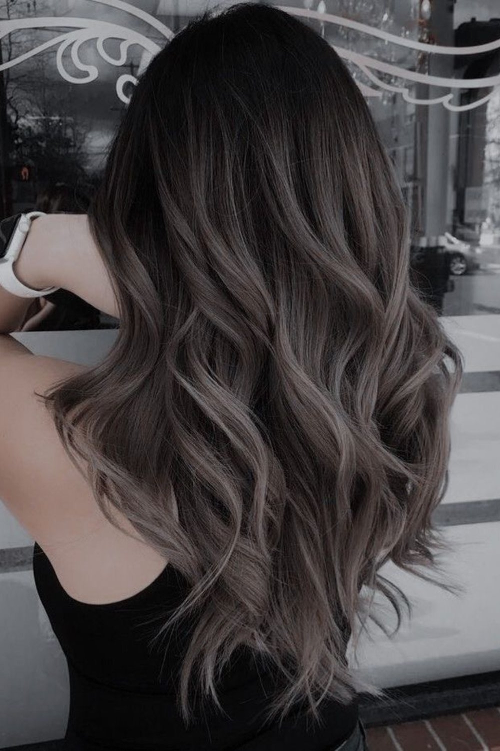cool hair color ideas, halloween hair color ideas, brown curly hair with highlights, for black hair, long