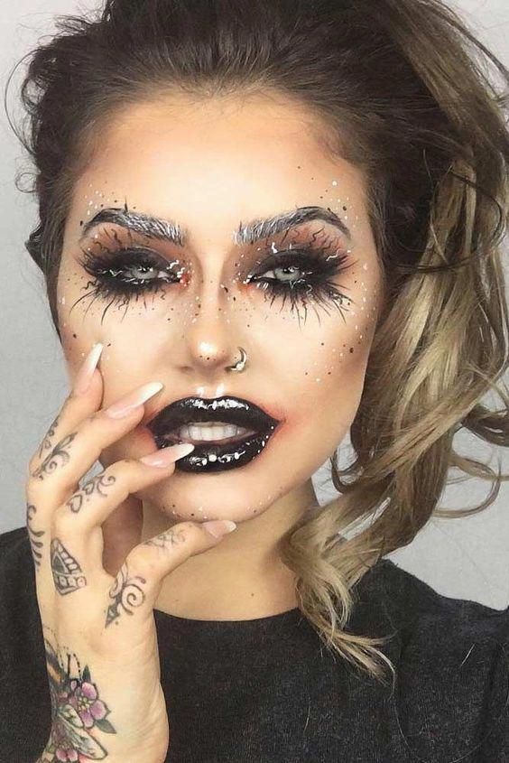 halloween witch makeup ideas, halloween eye makeup looks, eyeliner