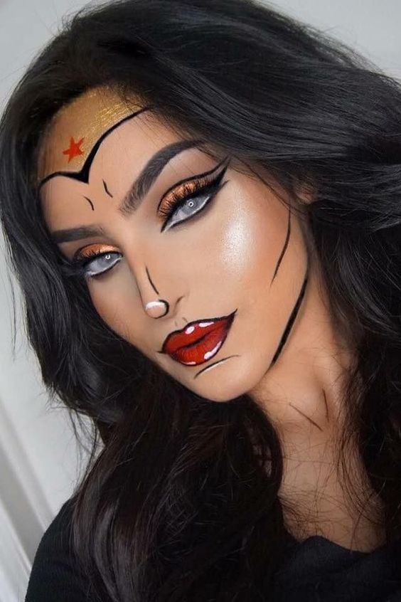 simple halloween makeup ideas, easy halloween eye makeup, witchy makeup