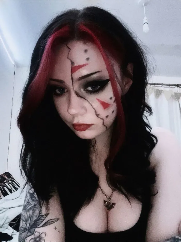 halloween zombie makeup ideas, halloween face makeup for women, viking witch makeup