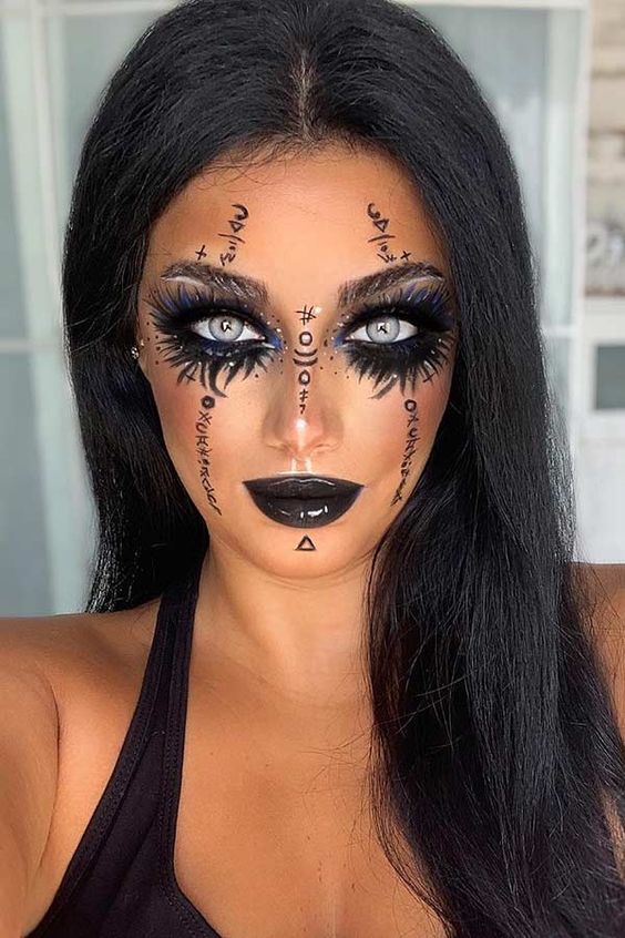 vampire makeup ideas halloween, cool halloween makeup easy, face
