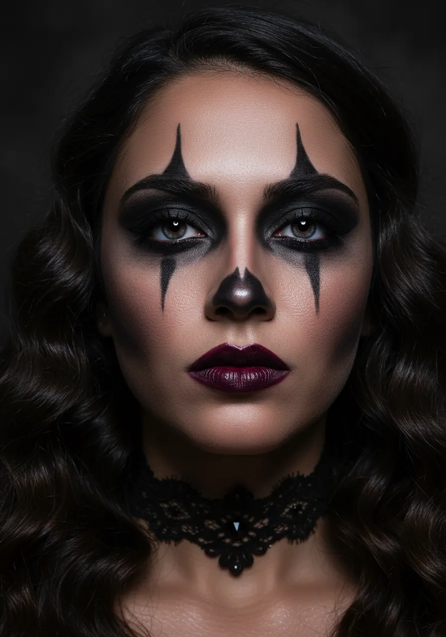 easy makeup ideas for halloween, wicked witch makeup, angel