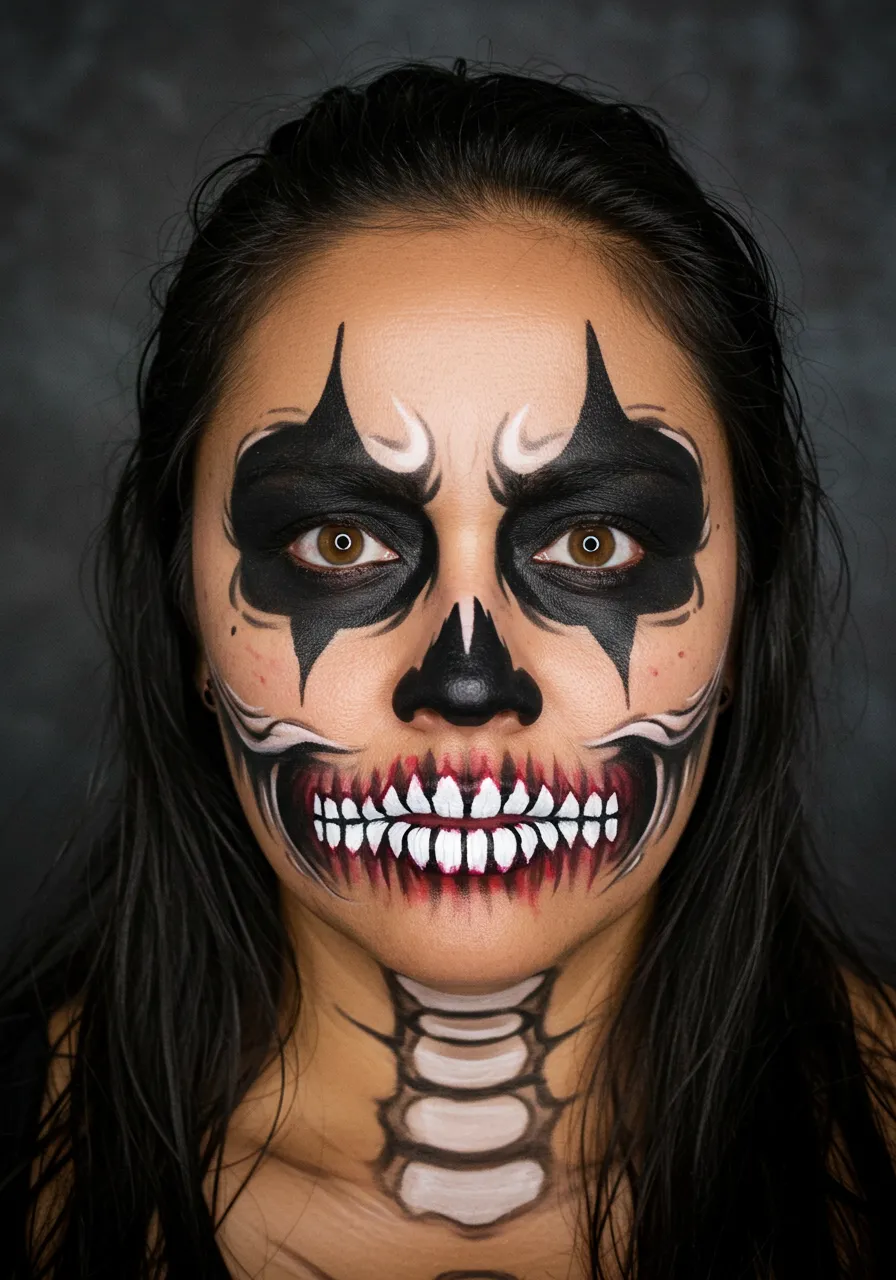 creative halloween makeup looks easy, make up halloween hombre, costume