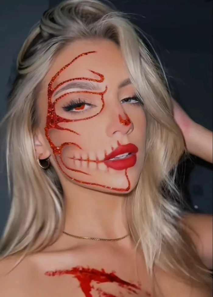 halloween makeup inspiration easy, halloween eyeshadow looks easy