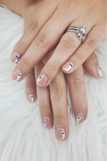 halloween nails short inspiration look 1