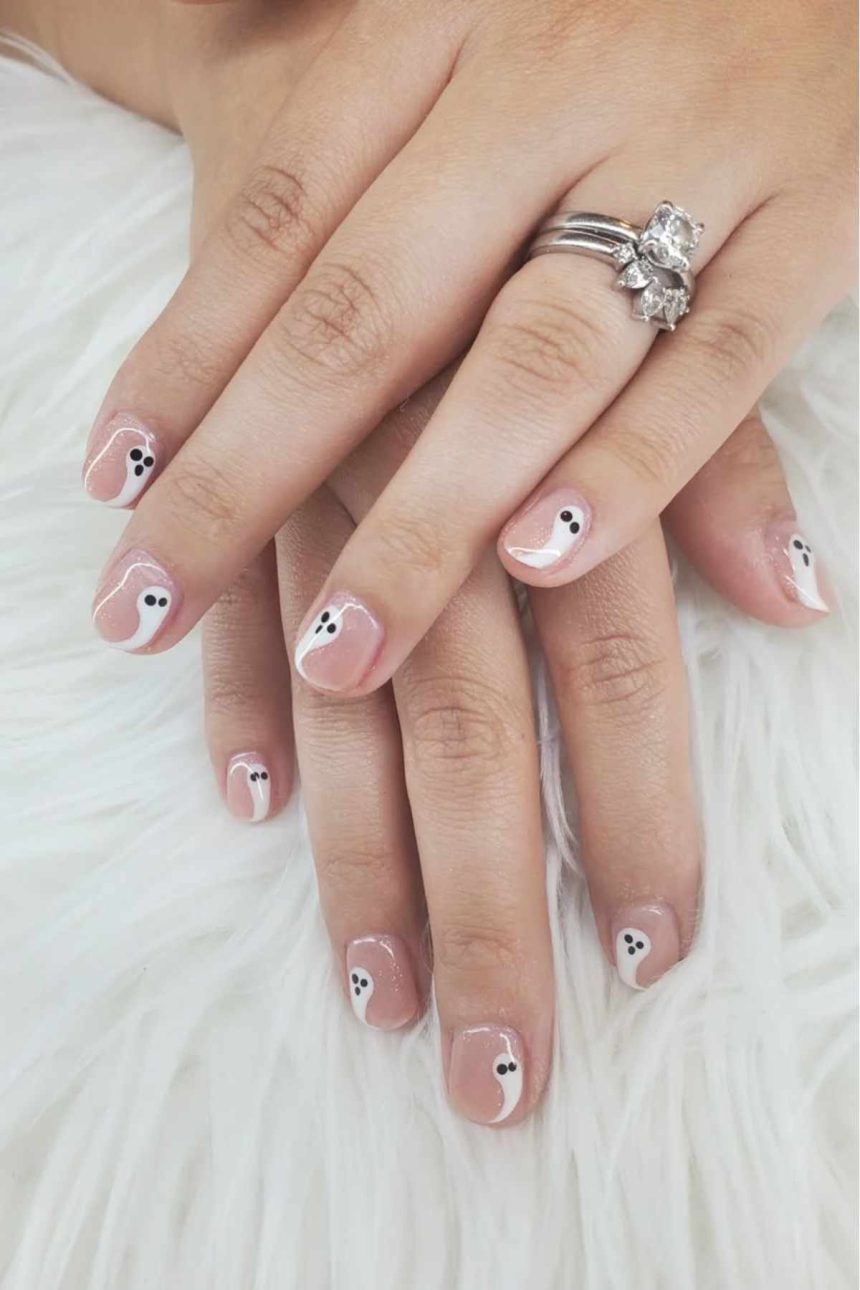 halloween nails short inspiration look 1