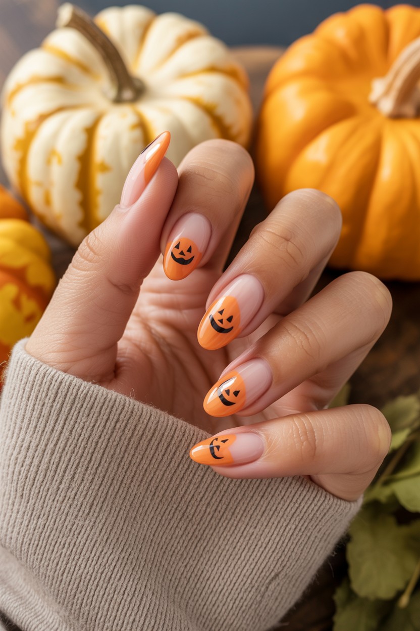 Simple halloween nail designs with easy halloween nails design