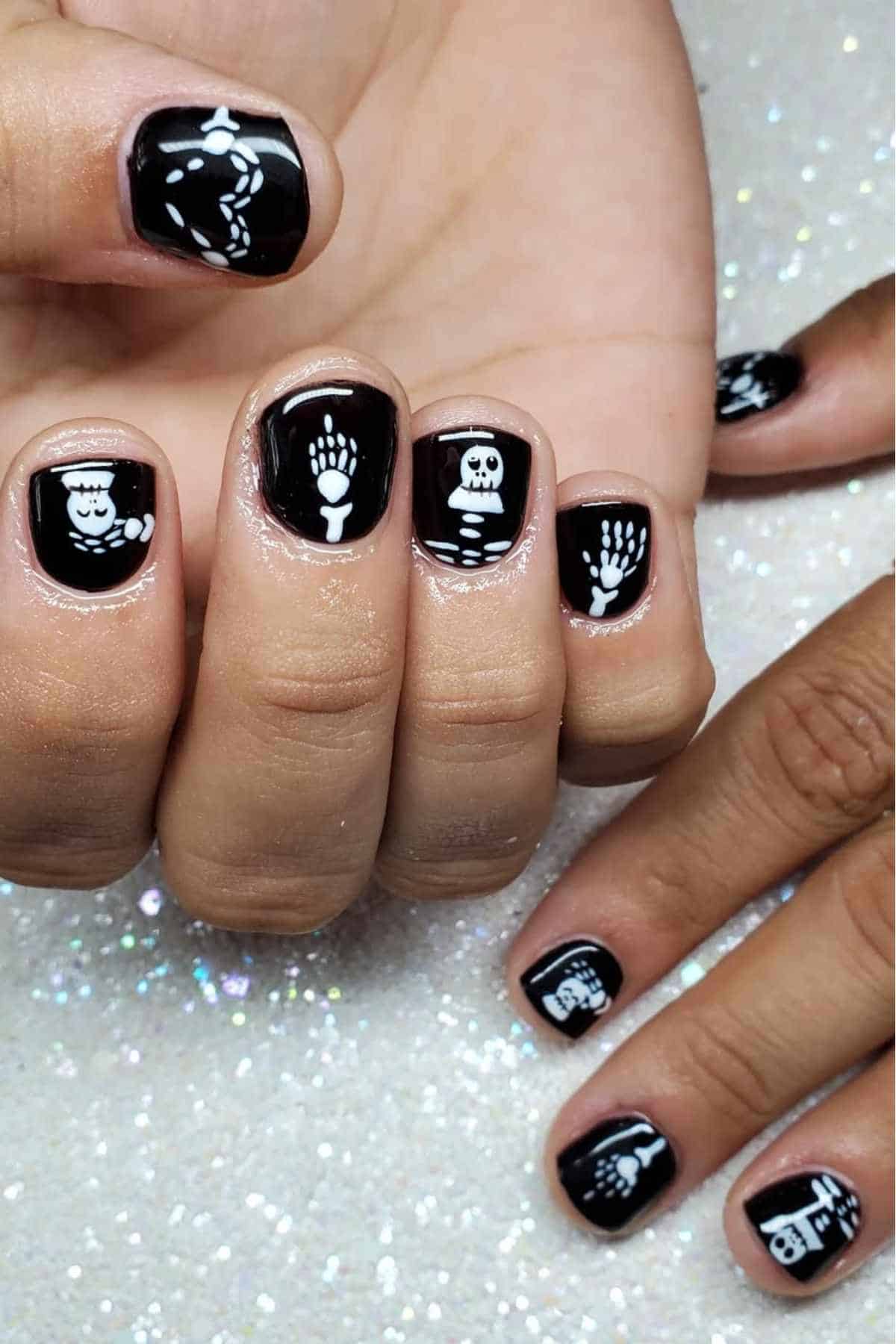 Easy halloween nails with nail designs halloween fall