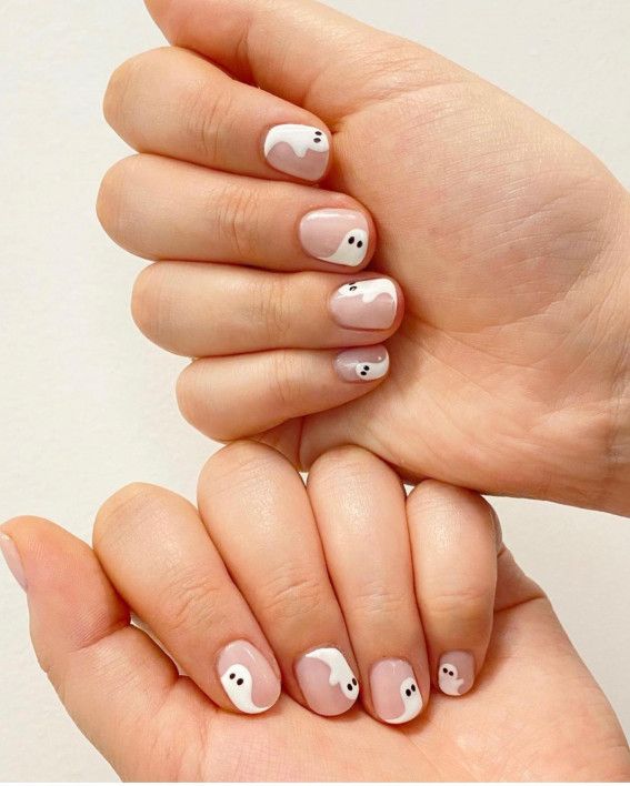 Fall nail designs with fall nails pumpkin design