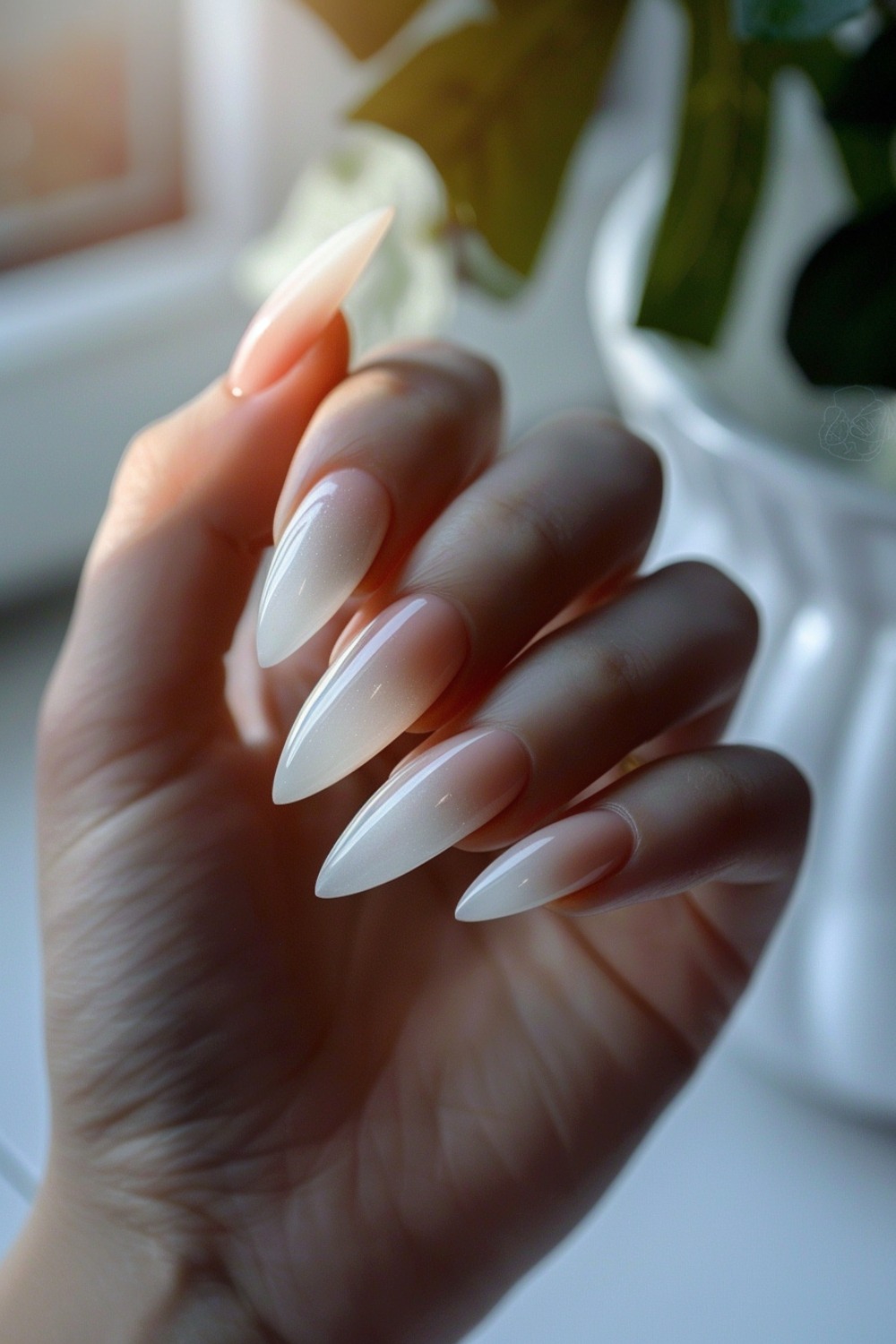 Milky white french tip nails, milky white and red nails, minimalist nails, short white chrome nails, and pink, french tip toes.