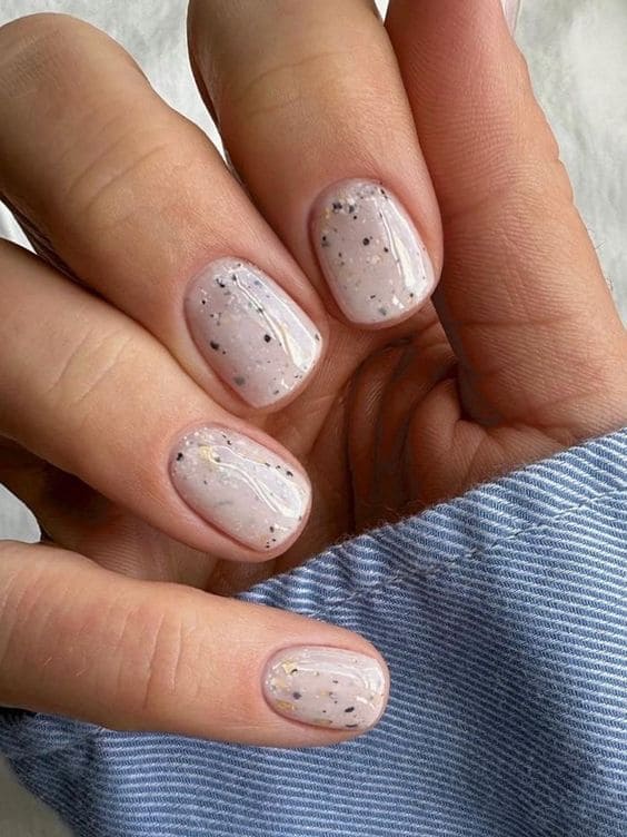 Milky white toe nails, milky white nails with pearls, milk white french tip nails, white and silver christmas nails, with gold