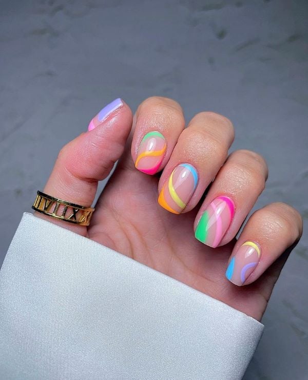 short almond nail designs with nail designs for short nails gel, cute christmas nail designs, cute short gel nails summer, builder gel kids