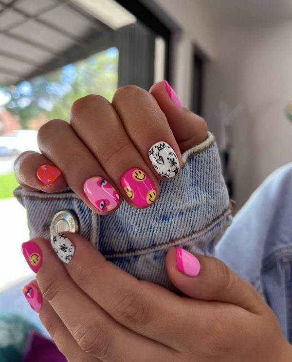 short acrylic nail designs with short natural nail designs gel, fall nails, spring nails, easy for nails