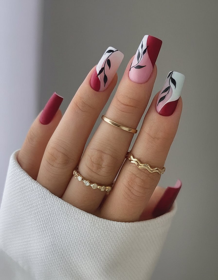 white nail ideas, nail photoshoot ideas, purple nails, easter themed nails, french tip