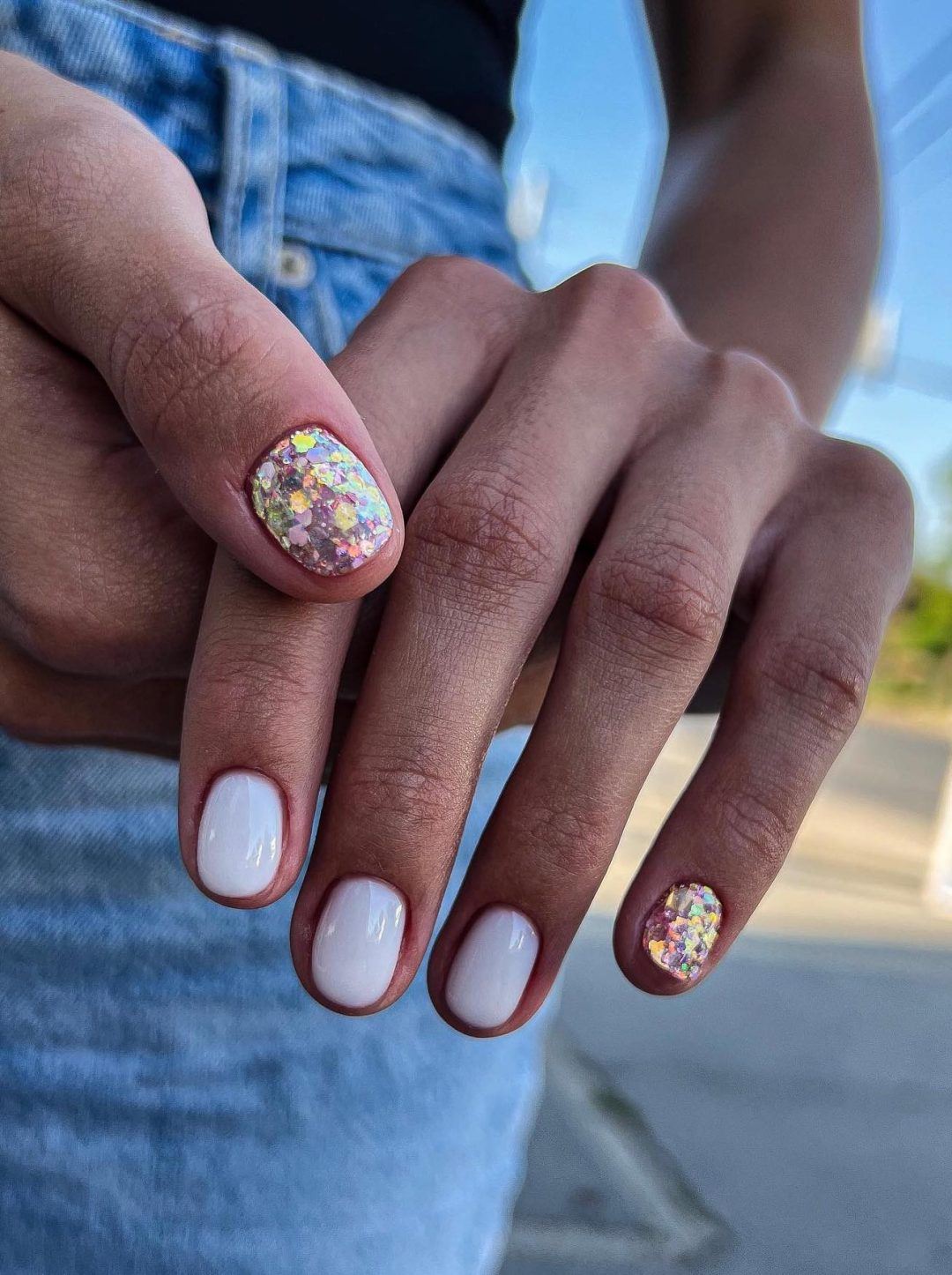 french tip nail ideas, acrylic nails ideas, medium birthday nails, polish, easy christmas