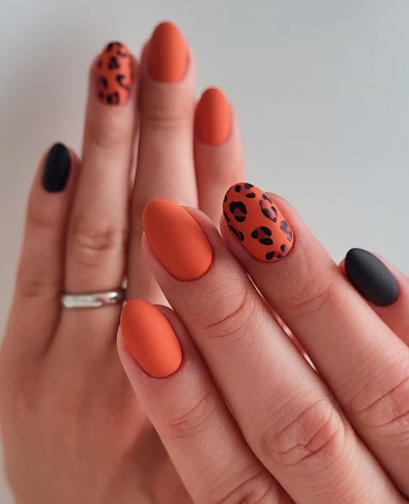 Square nail designs with cute fall nail designs autumn and basic.