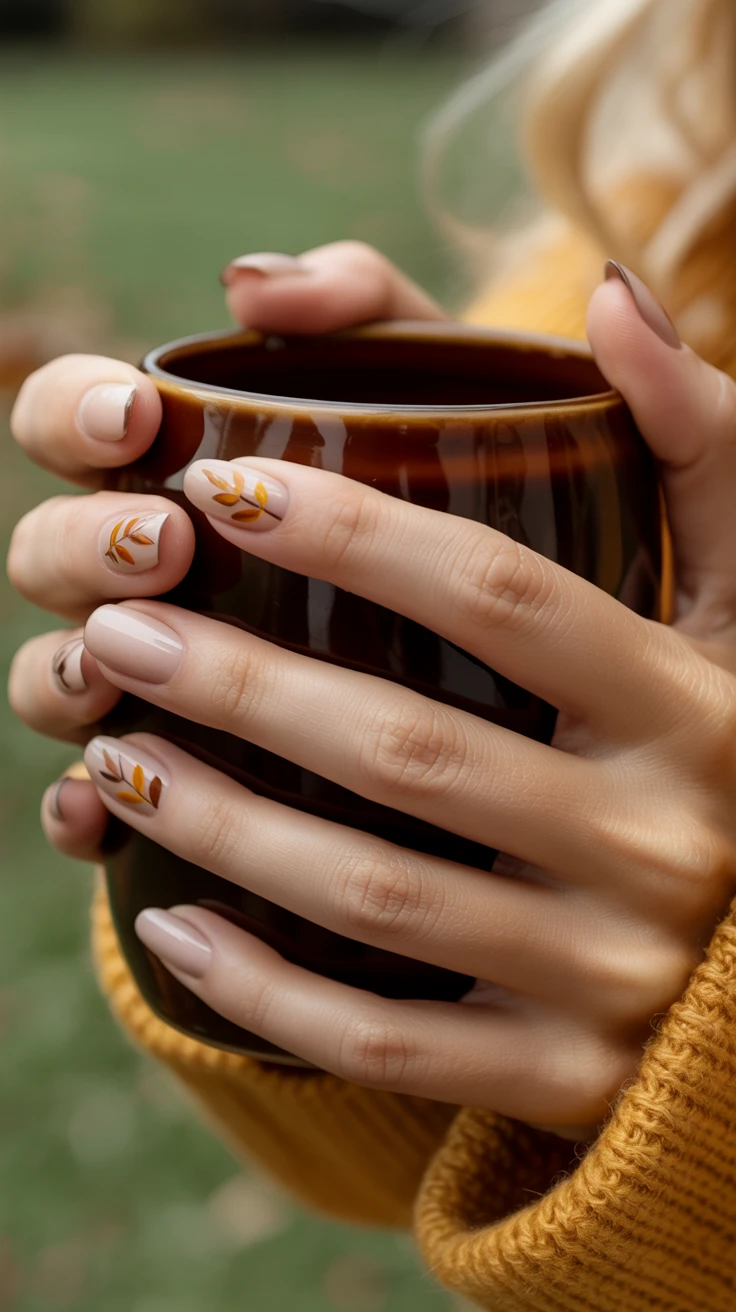 Halloween fall nails ideas with olive green nail ideas for autumn 2026.