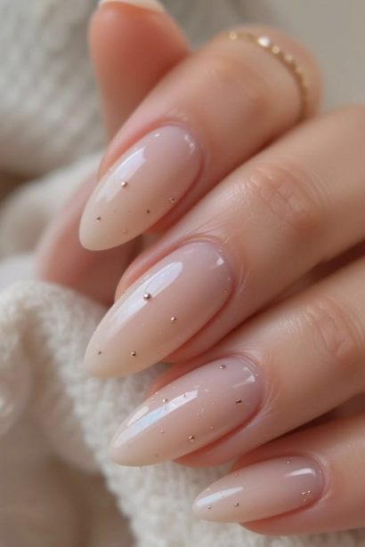 nude nails inspiration look 1