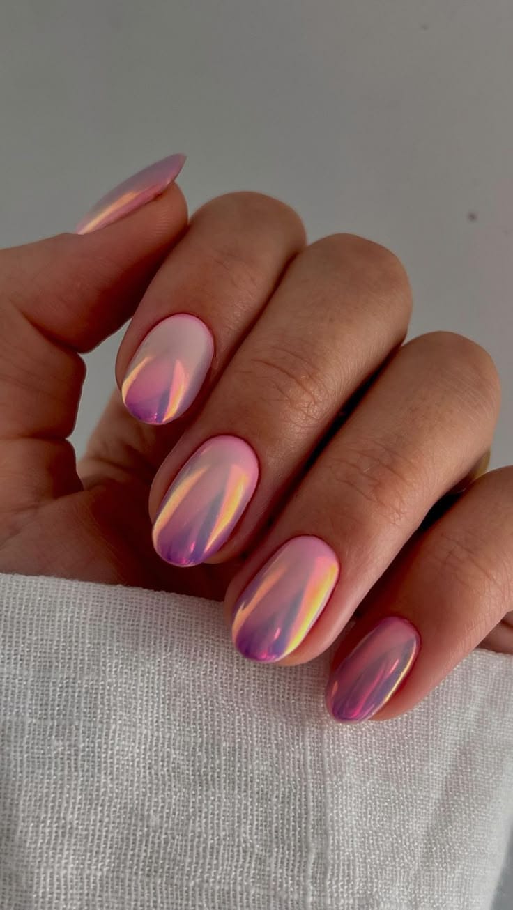Ombre french tip nails with black and red ombre nails, milky french manicure