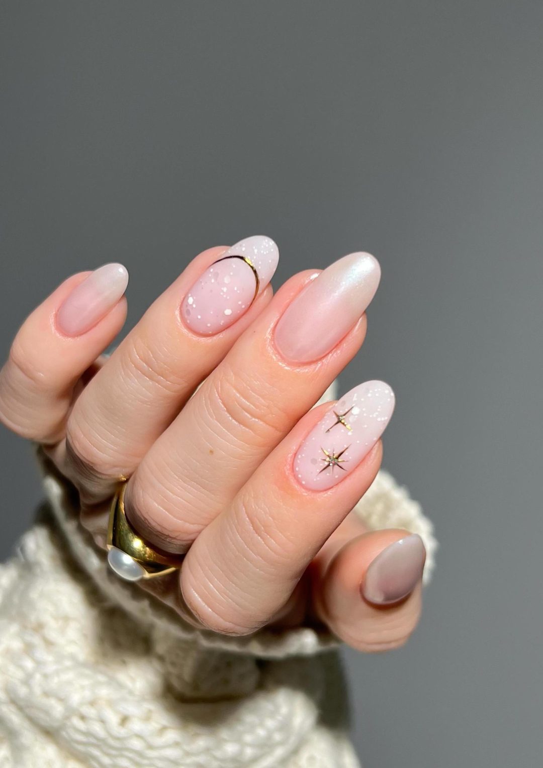Ombre nails coffin with cute ombre nails, pink and white