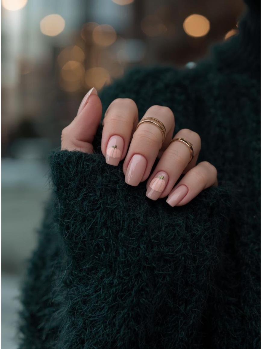 pink halloween nails inspiration look 1