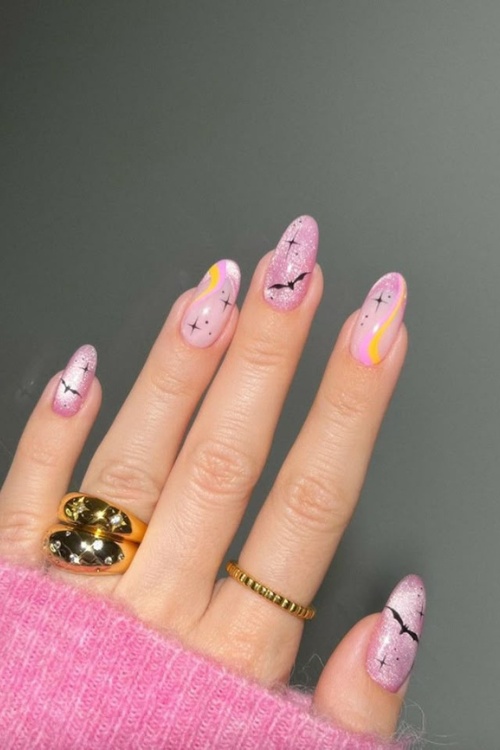 Red hello kitty nails with bold contrast.