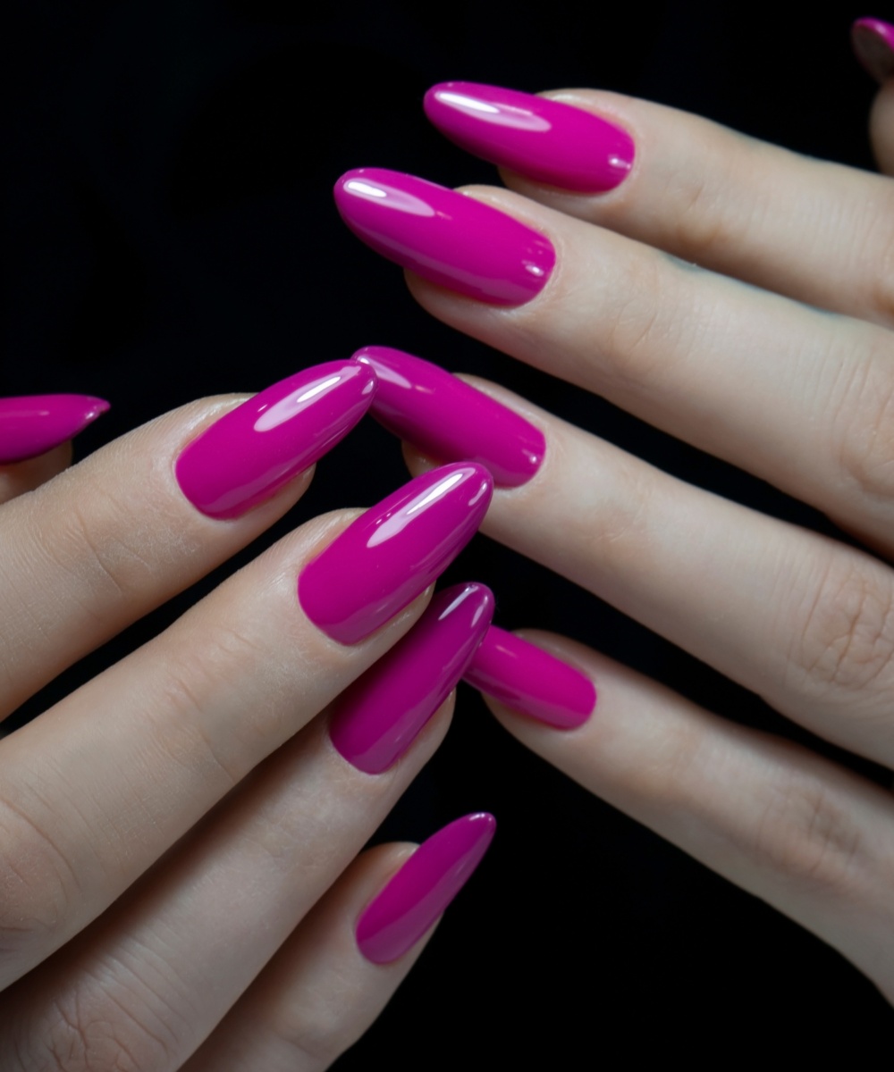 Pink and gold nails with pink chrome nails designs, featuring cute pink nails in a hot spring style.