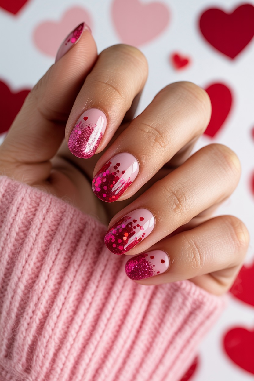 Pink halloween nails with elegant nails, featuring summer nail ideas in dark tip style.