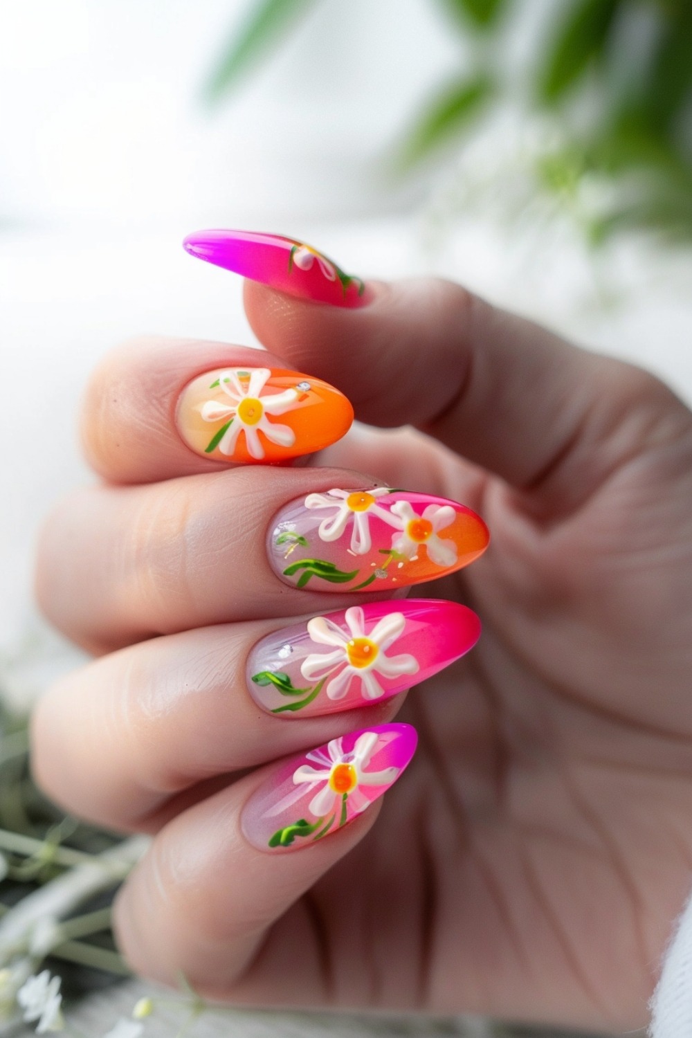 Pink polka dot nails with pink and nude nails, featuring cats eye nails design ideas for toe fairy style.