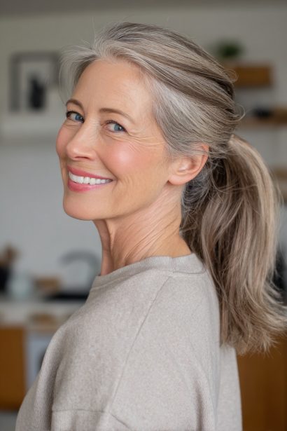 ponytail hairstyles inspiration look 1