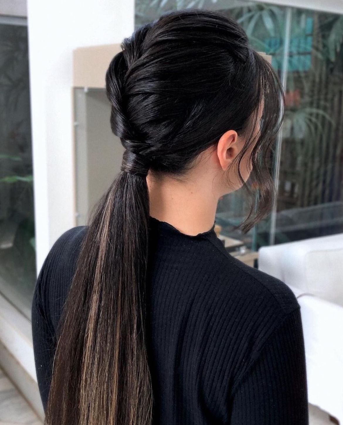 ponytail hairstyles with bangs, short ponytail hairstyles black women, messy low ponytail, low, quick