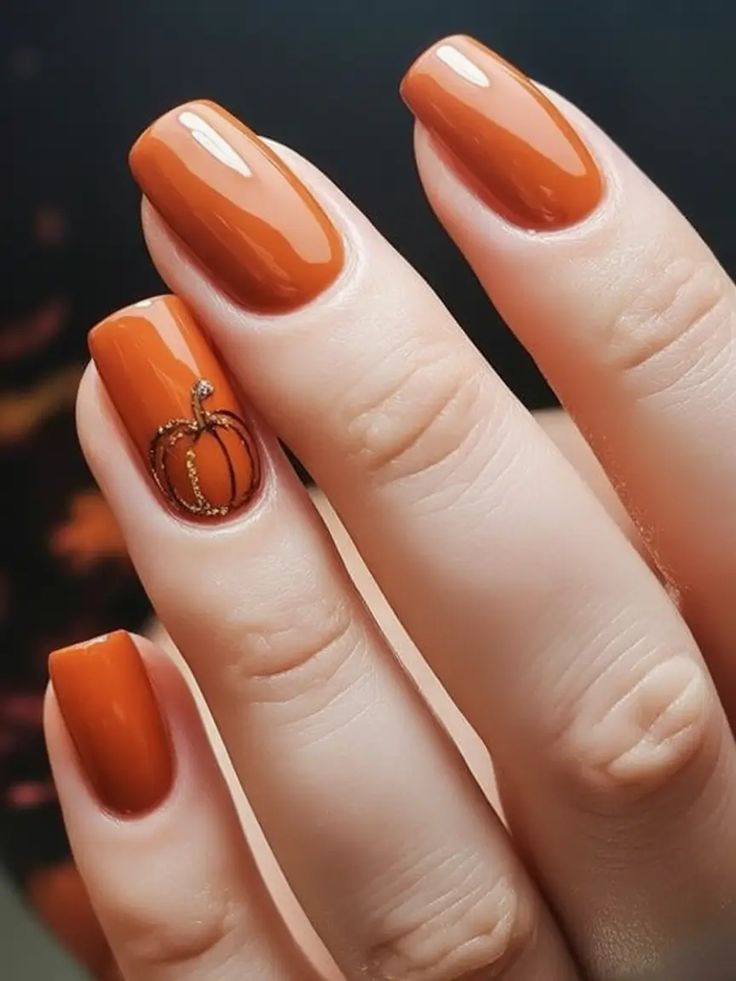 Autumn nails inspiration, oct nails, mickey