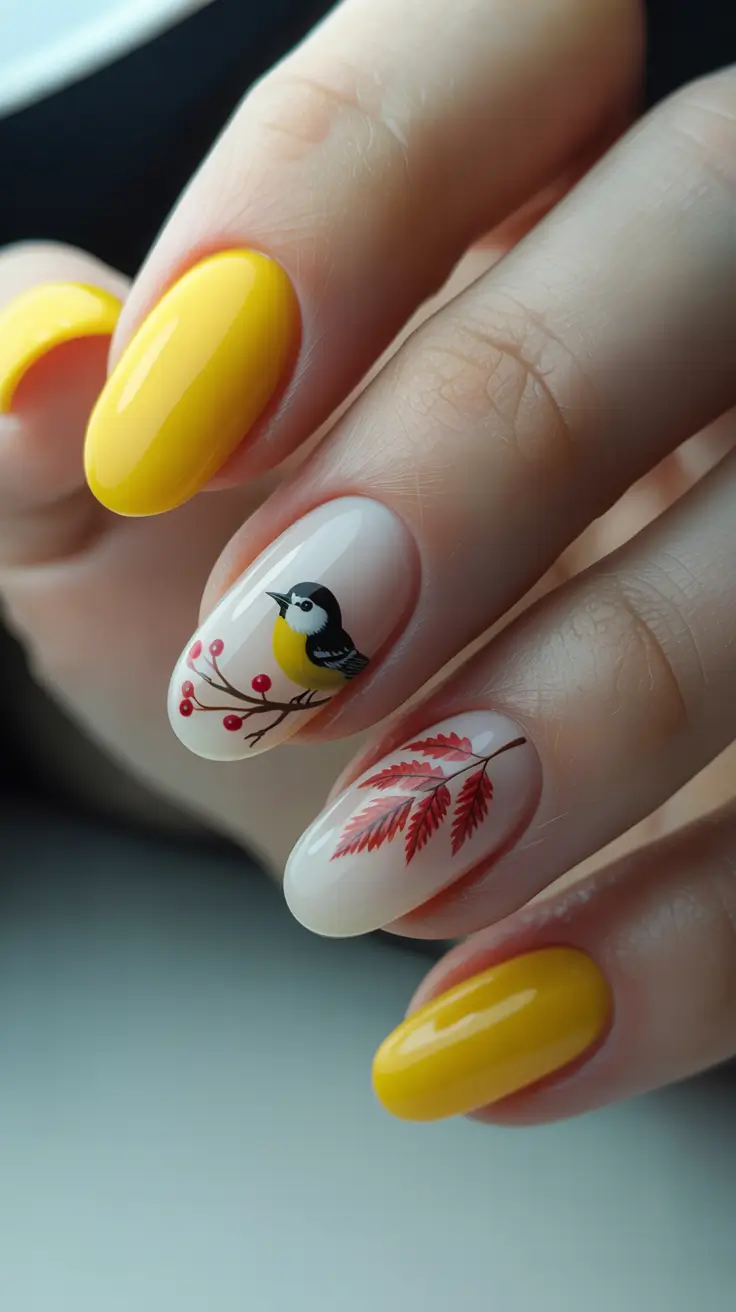 Pumpkin spice nail designs, autumn nails almond shape