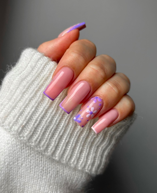 purple nails inspiration look 1