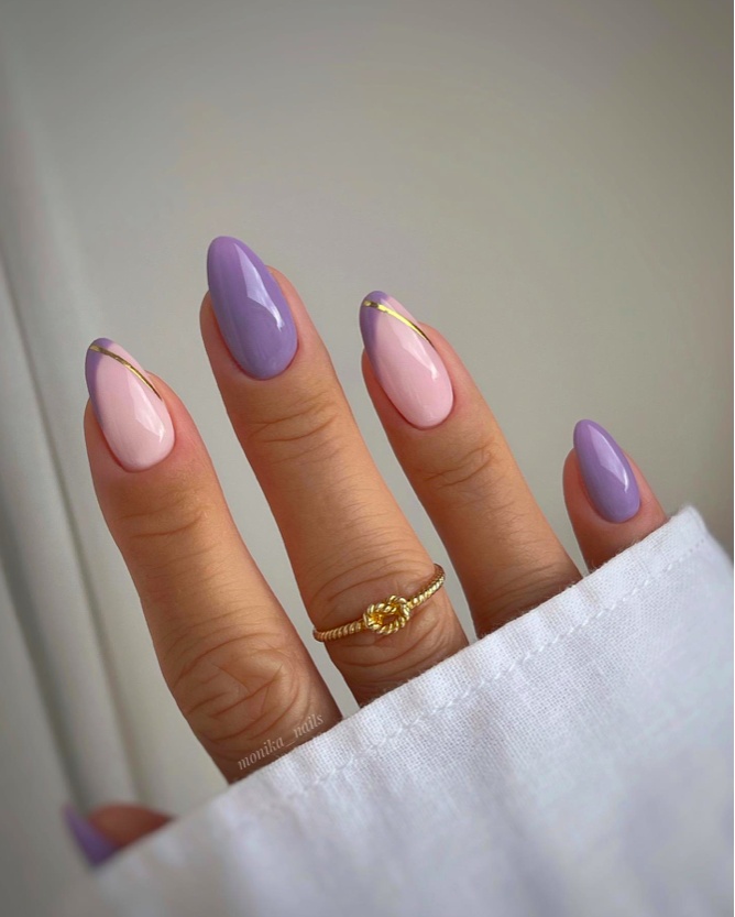 short purple nails, dark purple nails with design, pink nails, dark violet nails designs, y2k