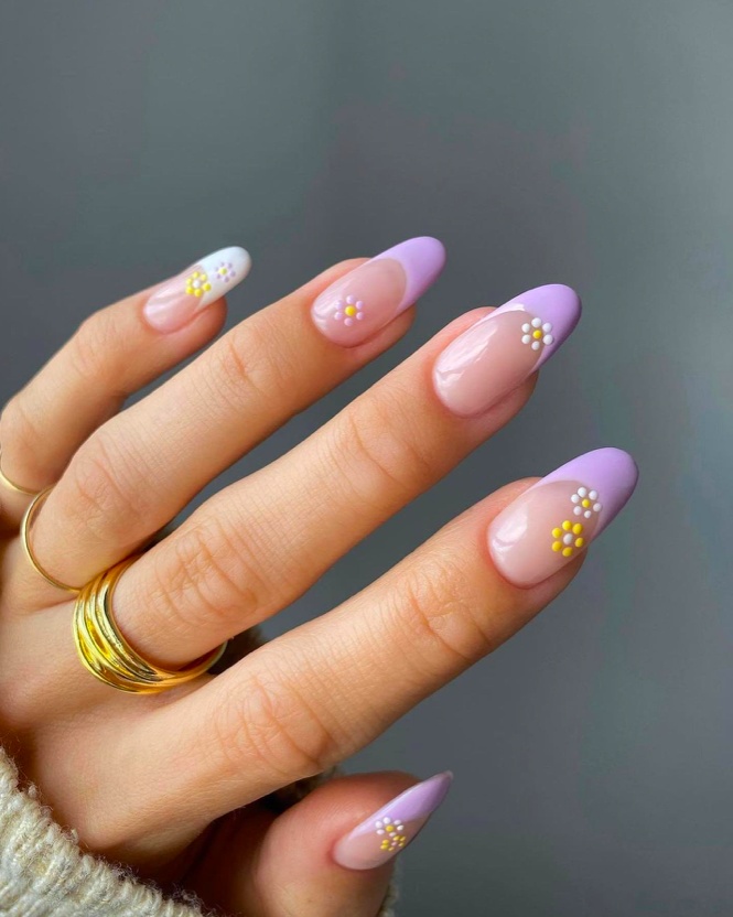 purple goth nails, purple winter nails, lavender acrylic nails, dark, neon
