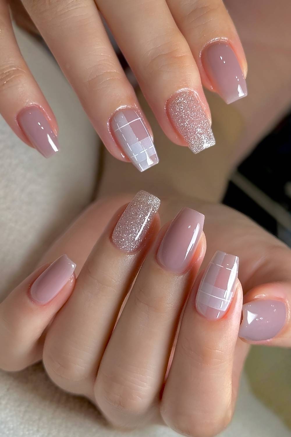 purple french nails, plum purple nails, fun spring nails, light, butterfly