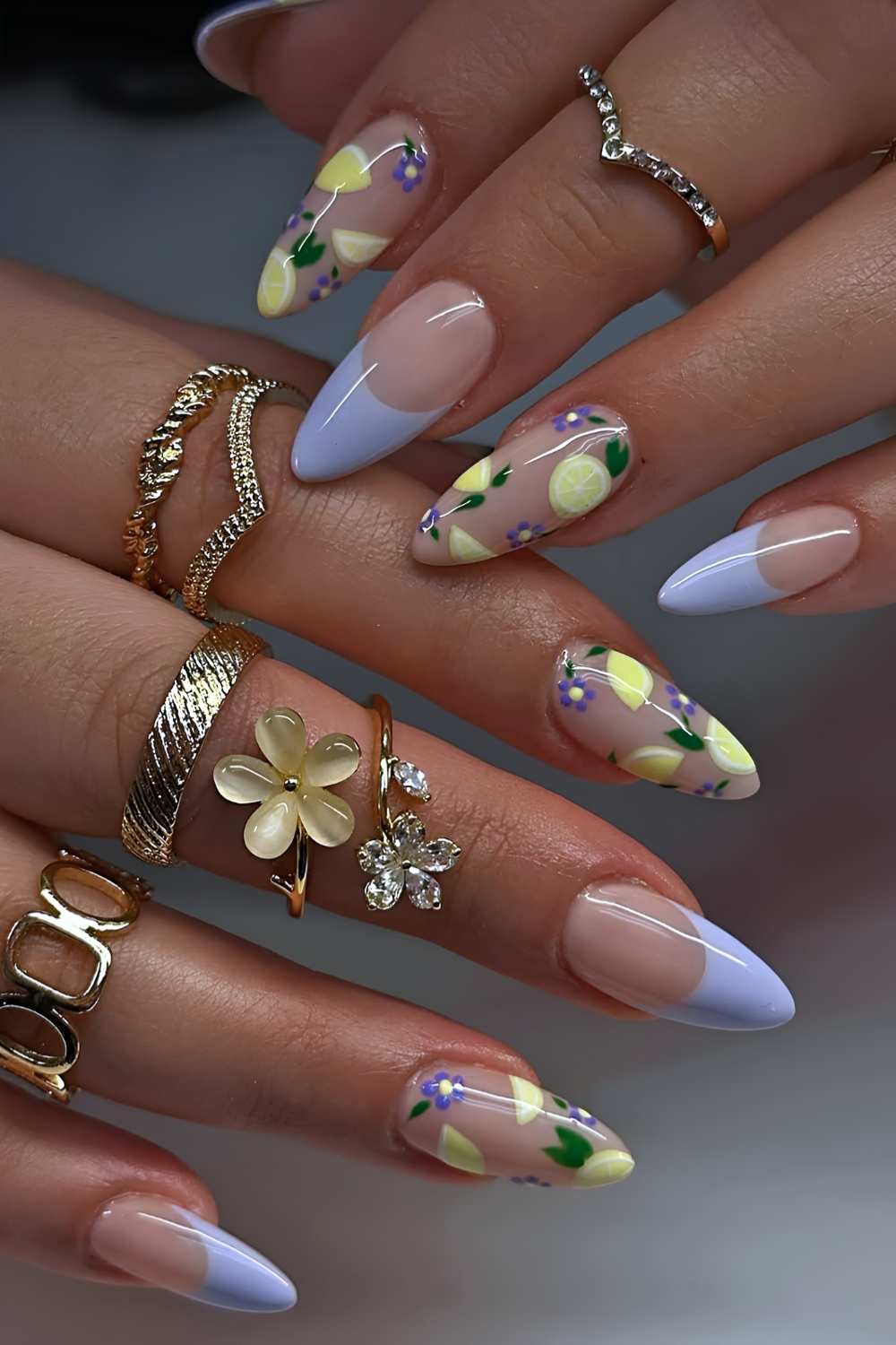 pink purple nails, purple nail art, light lavender nails, deep, jelly