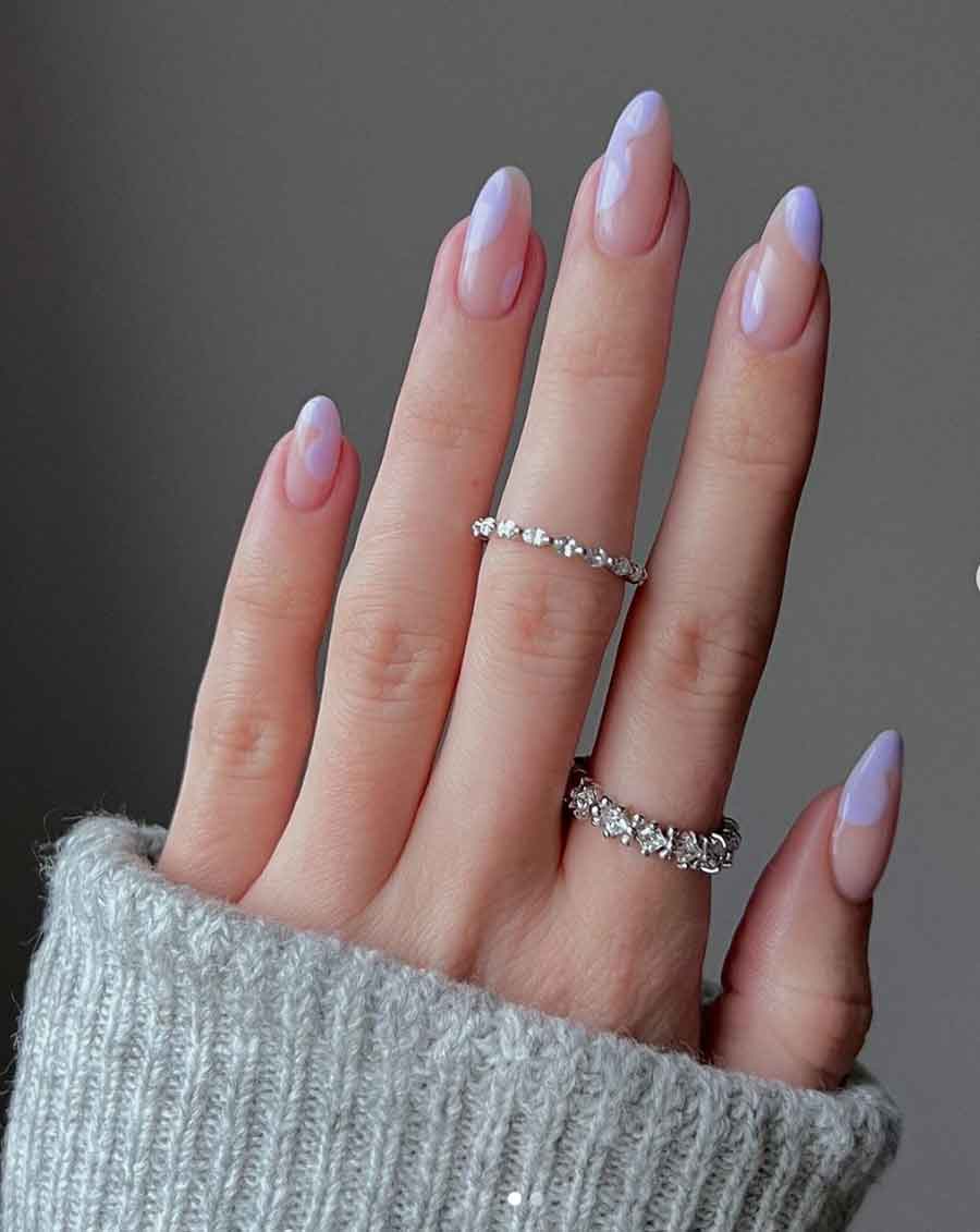 purple christmas nails, blue nail designs, dark goth nails, goth, heart